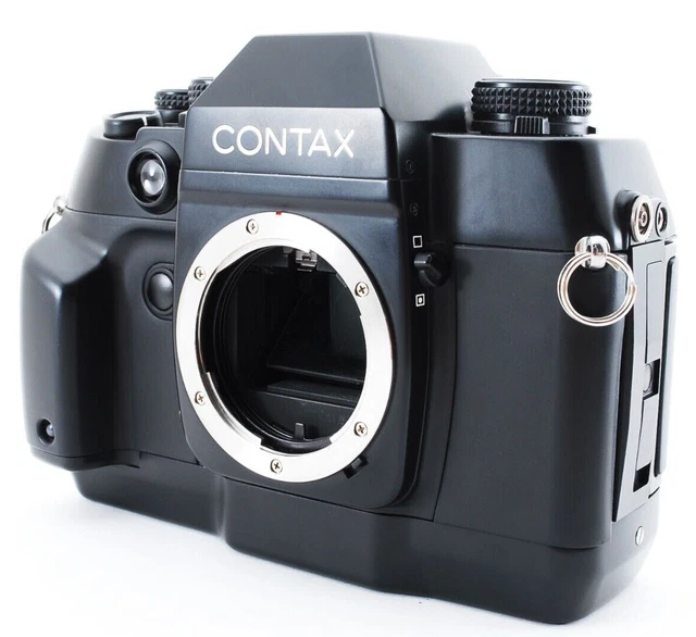 "NEAR MINT-" Contax AX 35mm SLR Film Camera Body + Cap Black from JAPAN 6850