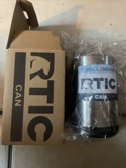 RTIC Can Cooler 12oz, Koozie Vacuum Insulated - Stainless Steel New In Box