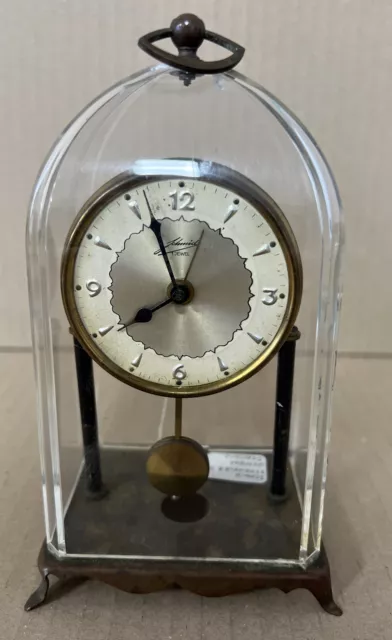 Vintage Desk/Mantel Clock ~ Schmid West Germany - 1 Jewel Pendulum Desk Clock ~ Vintage Desk/Mantel Clock ~ Schmid West Germany - 1 Jewel Pendulum Desk Clock ~