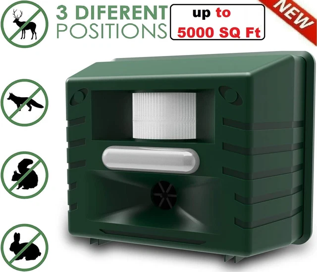 Yard Sentinel Ultrasonic Animal Repeller w Strobe For Pests Rats Bird Squirrel