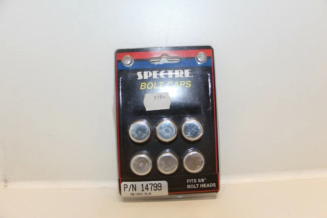Cache vis aluminium poli pour tête de boulon 5/8’’