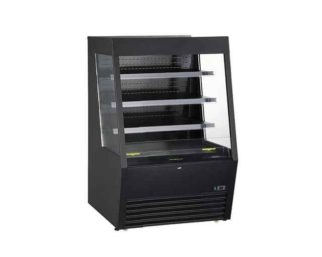 KOOL-IT KOM-36 Open Air Refrigerated Merchandiser 36in Black Grab N Go