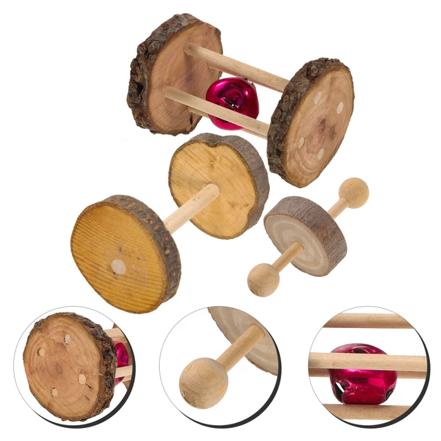 Set giocattoli per animali domestici denti coniglio giocattolo porcellino d'India giocattoli coniglio palline da masticare ruota di scorrimento