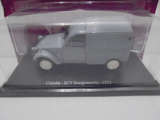 Citroen 2Cv Fourgonnette 1955 Gris 1:43 Hachette Norev/Uh