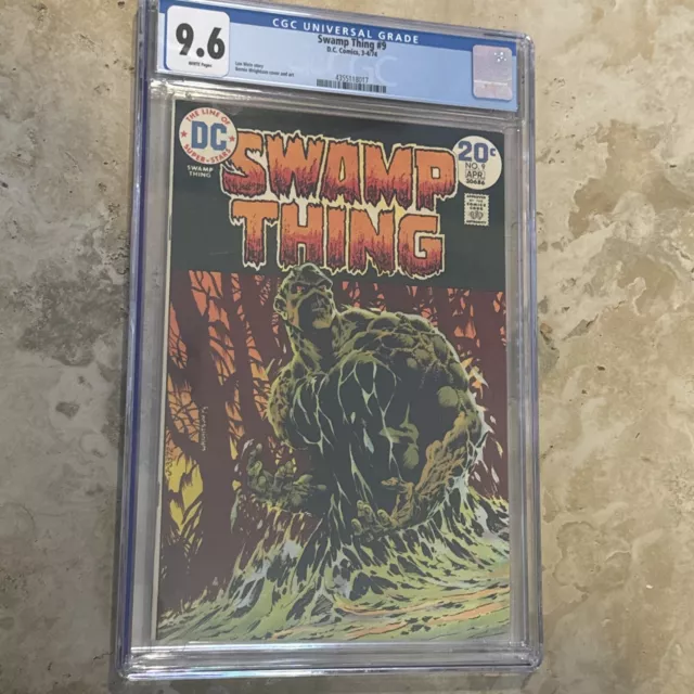 Swamp Thing # 9 CGC 9.6 White (DC, 1974) Bernie Wrightson cover and art