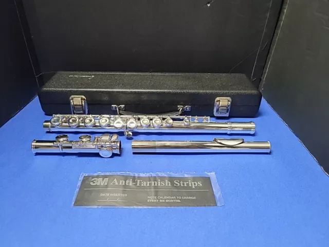 GEMEINHARDT ELKHART M2 Silver Flute, w/ case - Overhauled & Ultrasonic Cleaned 3