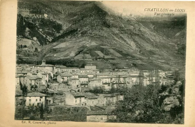 Carte CHATILLON EN DIOIS Vue générale