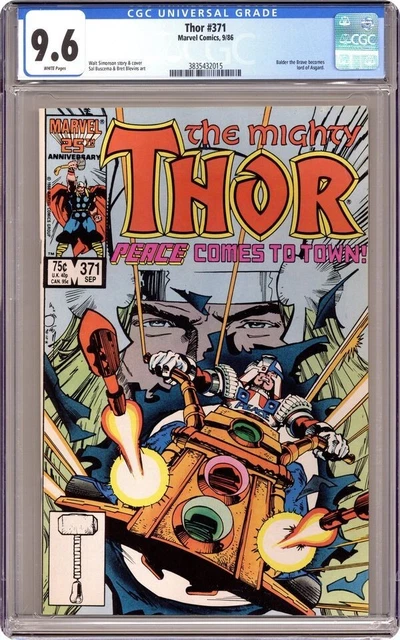 Thor(The Mighty)--Marvel--1986--#371--Graded 9.6 by CGC--5 Comic Lot--High Grade