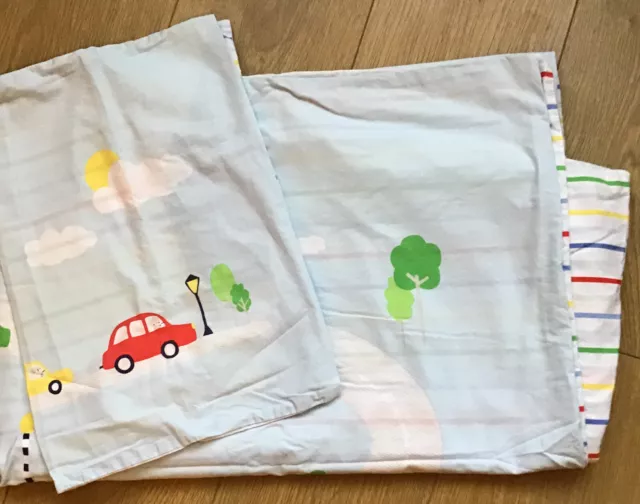 Mothercare On The Road Duvet Cover & Pillowcase For Cot Bed / Toddler Bed 🚙🚗