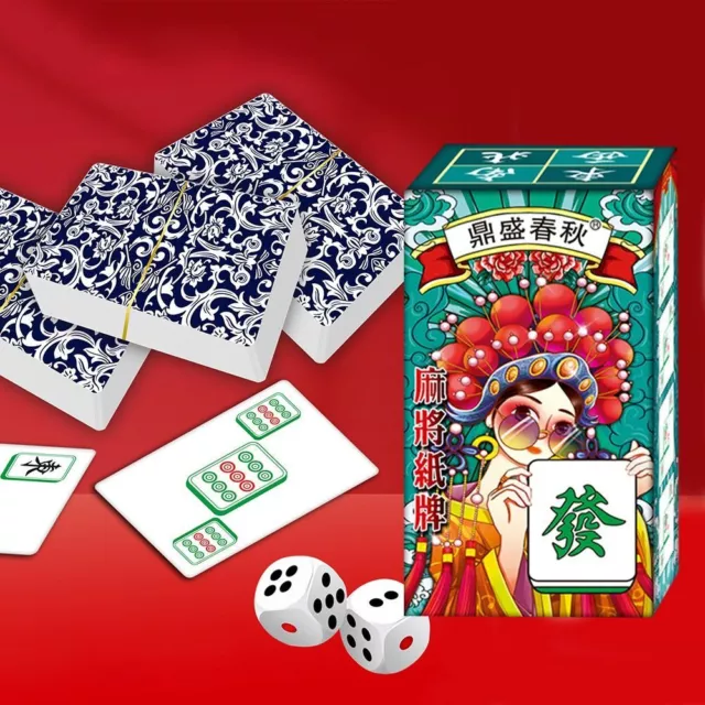 Mini Mahjong Pokers Playing Cards Game Set Mahjong Poker Cards  Table Game