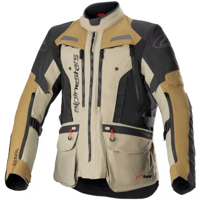 Chaqueta Moto Touring Alpinestars Bogotá Drystar Turismo Adventure Verde Militar