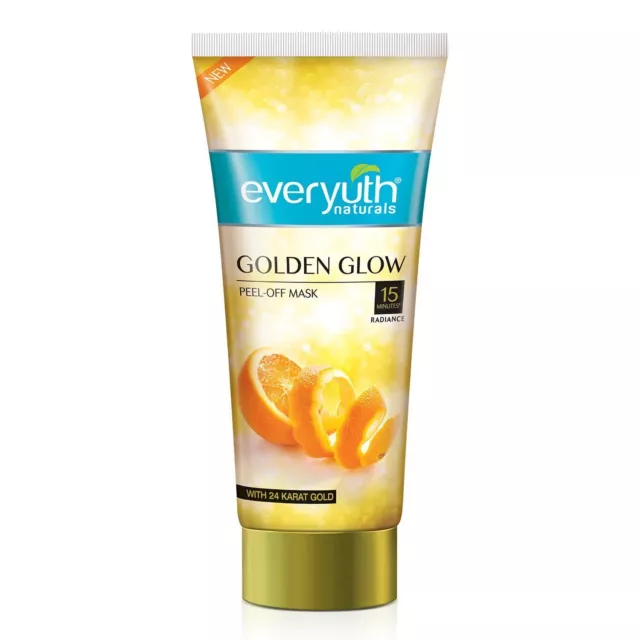 Everyuth Naturals Advanced Golden Skin Glow Orange Peel-off Pack Visage - 90 g