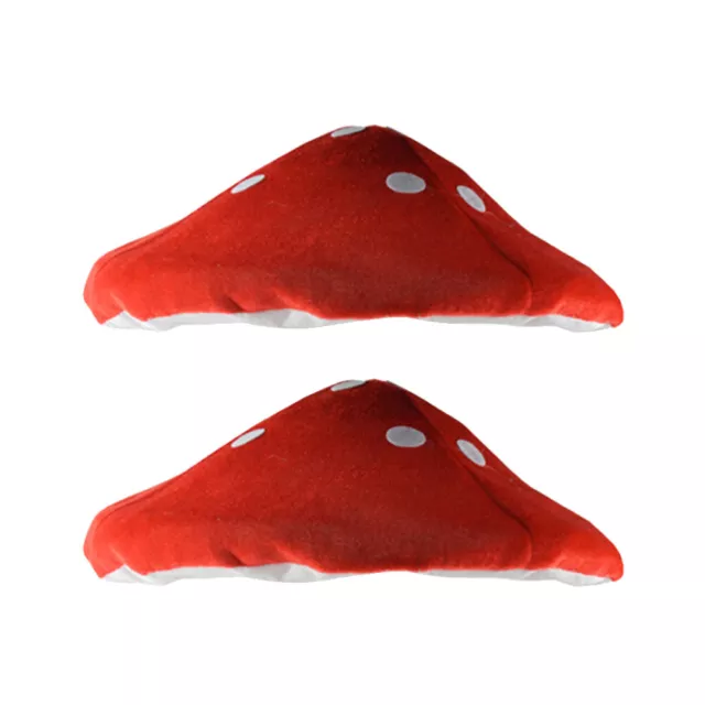 Mushroom Hat Cosplay Plush Decorative Funny Costume Cap Red Novelty Party