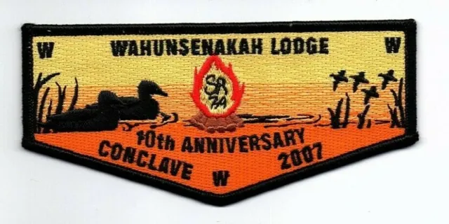 Boy Scout OA Wahunsenakah Lodge 333 2007 Conclave Flap