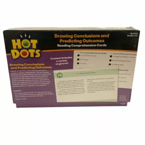 Hot Dots Drawing Conclusions & Predicting Outcome Reading Comprehension Cards 2