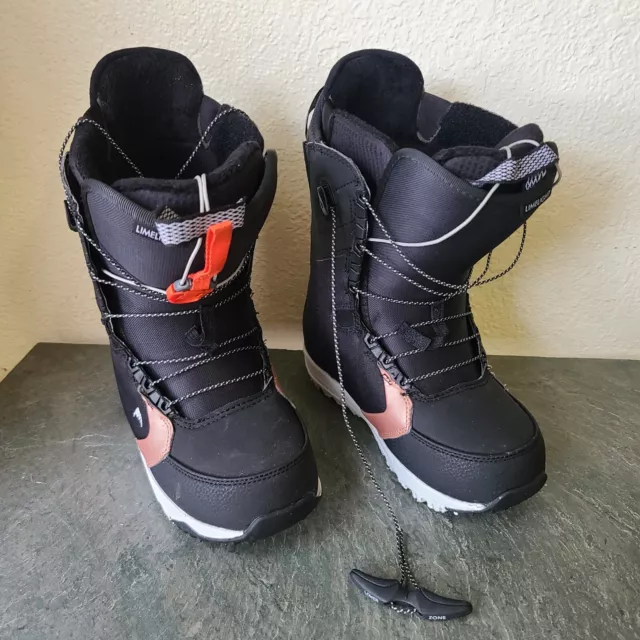 Women's Size US 7 (EUR 38) Burton Limelight Imprint 2 Black Snowboard Boots