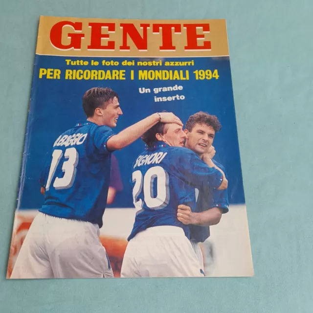 Inserto Rivista Gente Per Ricordare I Mondiali Di Calcio 1994 Usa, Poster Baggio