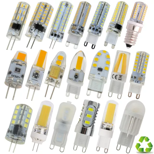 Dimmable G4 G9 E14 LED Maïs Ampoule Silicone Cristal Spot 6W 9W SMD Lampe HL020