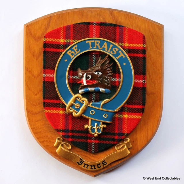 Antigua Clan Innes Familia Pared Escudo Placa de Armas Crest Regalo Boda