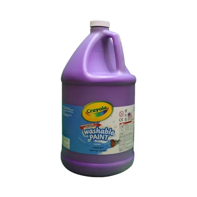 Crayola: 128 oz. Washable Paint - Violet Purple Color Craft Art School Supplies