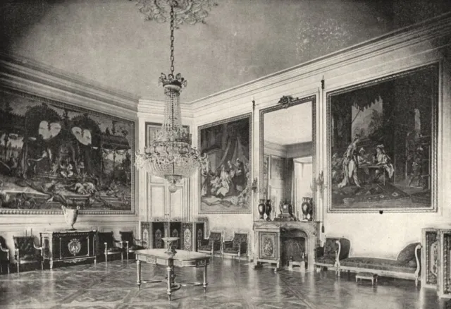 OISE. Compiègne. Salon de Musioue 1895 old antique vintage print picture