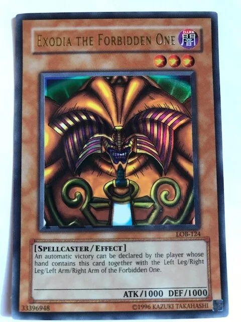 Yu-Gi-Oh! Exodia The Forbidden One, rare LOB-124 NMM