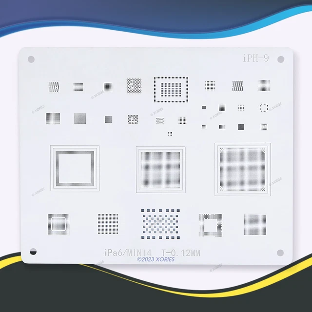 BGA Reballing Stencil Solder Template for iPad 6 Mini 4