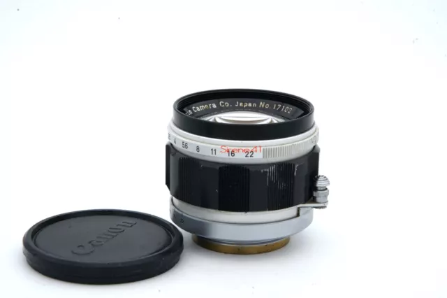 Canon Lens 50mm f1.4 LTM L39 Leica with cap, very clean, from France +++