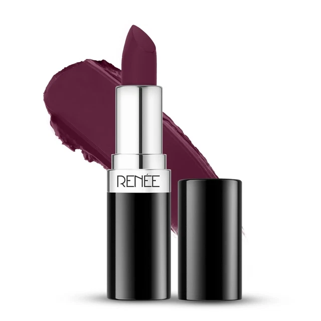 RENEE Stunner Matte Lipstick - Big Bang 4gm| Intense Color Pay Off,Full Coverage