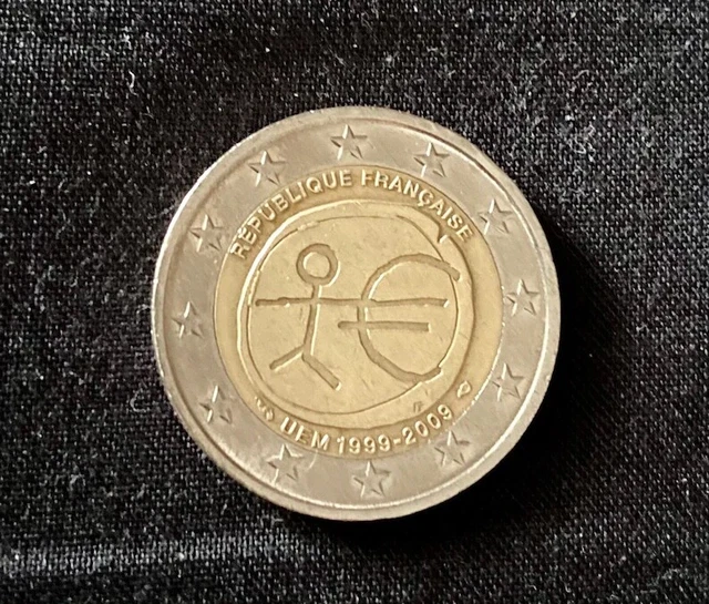Pièce 2 Euros Commémorative – Bonhomme UEM 1999-2009, Allemagne