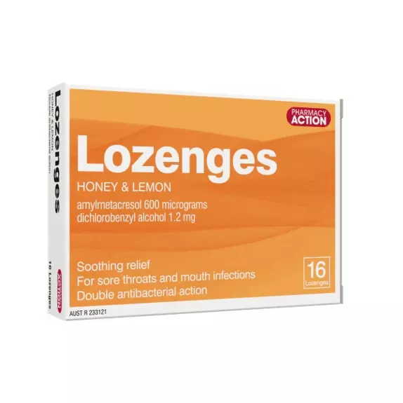 Antibacterial Honey Lemon Lozenges  16'S  Same As  Strepsils