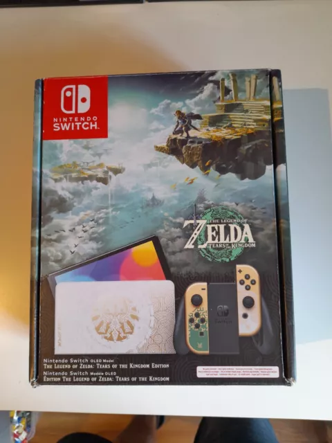 Nintendo Switch OLED Zelda Tears of the Kingdom Konsole NUR OVP Verpackung Karto