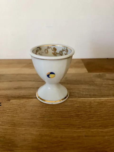 Joli petit coquetier vintage en porcelaine de Limoges 3