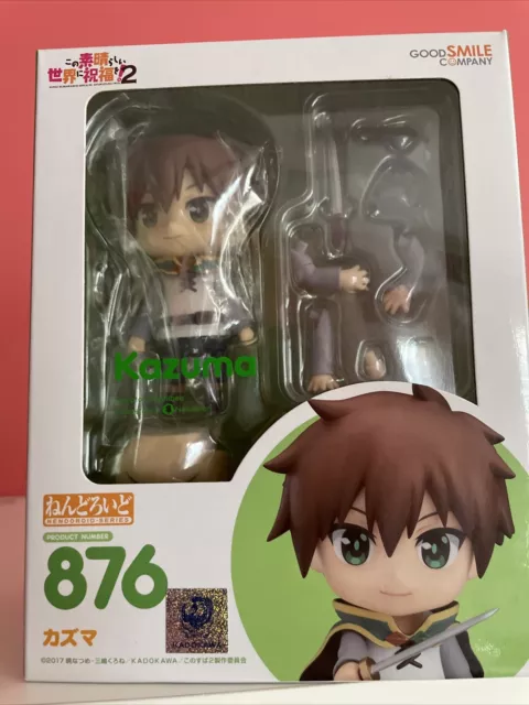 KonoSuba Kazuma 3.9in Anime Action Figure Nendoroid 876 Good Smile