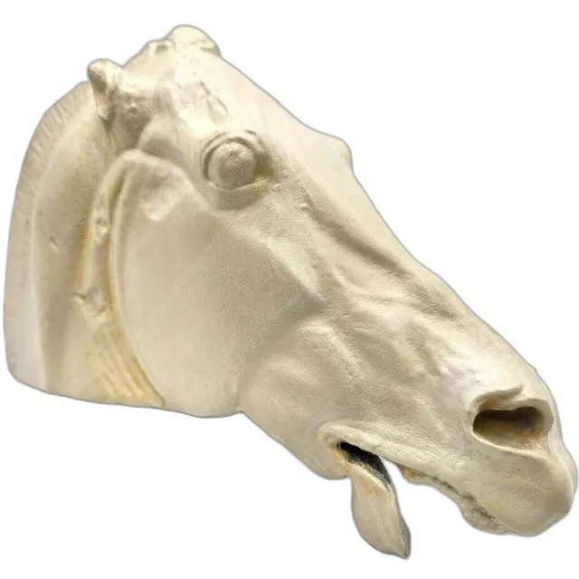 Testa di cavallo bianco di Selene fatta a mano - Scultura artigianale