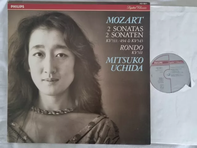 Philips 412 122-1 Mitsuko Uchida Mozart 2 Piano Sonatas KV 533 & 545