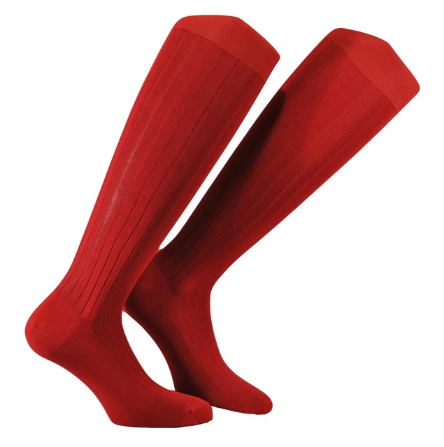 PRESTIGE (2 PAIA) Calze Uomo Lunghe Colorate Filo Scozia