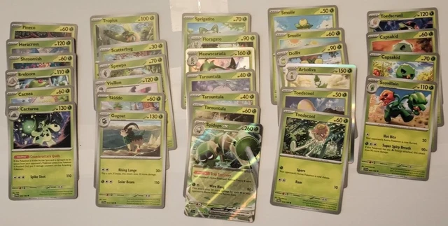 Pokémon Scarlet and Violet TCG - Base Set -  1-198 (Missing 4 EX cards)