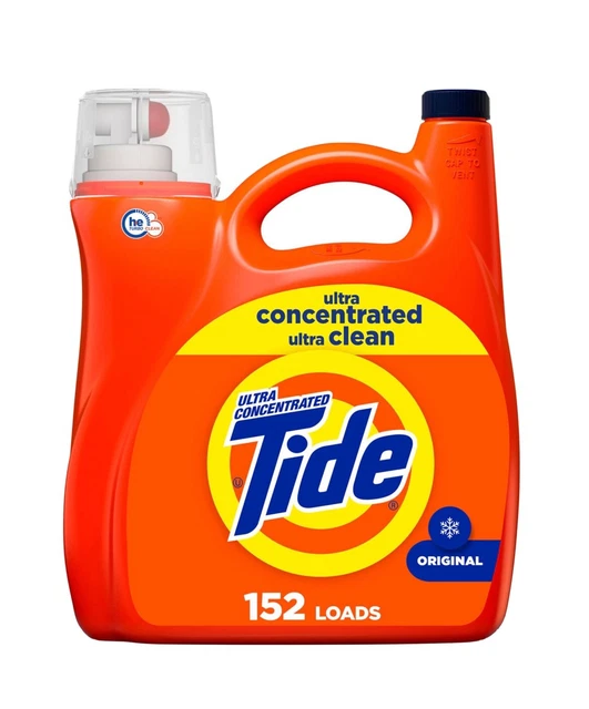 Tide Ultra Concentrated Liquid Laundry Detergent, Original (152 Load, 170 Fl Oz)