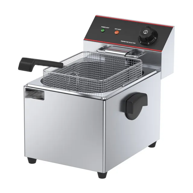12L Deep Commercial Fryer Stainless Steel Electric Fat Chip Frying 3250W 220V