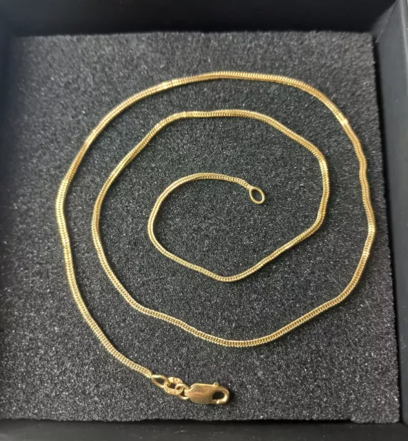 Collana Coda Di Topo In Oro Giallo 18 Kt