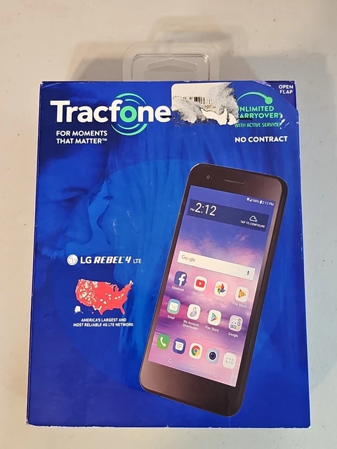 TRACFONE LG REBEL 4G LTE Prepaid Smartphone NEW *FREE SHIPPING