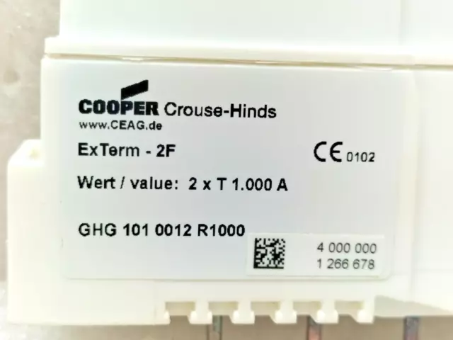 Cooper Crouse Hinds Ghg 101 0012 R1000 Module Multifonction Antidéflagrant 2