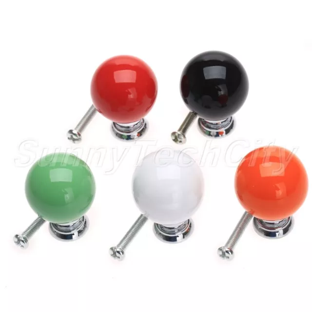 4x Vintage Round Ceramics Drawer Knobs Cabinet Cupboard Door Closet Pull Handles
