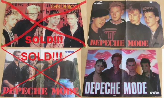 Depeche Mode Original Rare Vintage Posters Hungarian STAR magazine 39.99 Each!
