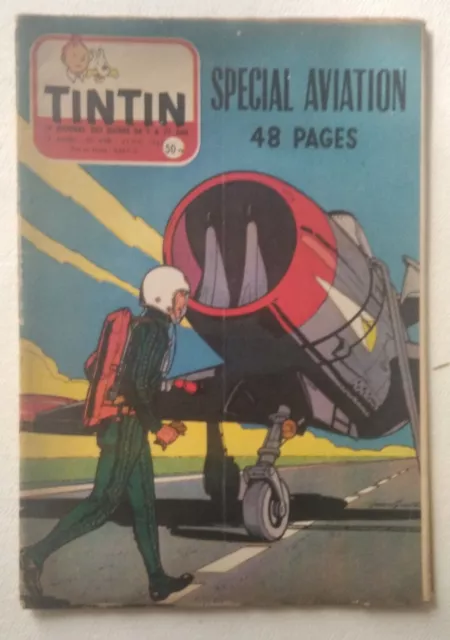 Le journal de Tintin n° 448 , couverture Jean Graton , ( Dargaud , 23/05/1957 )
