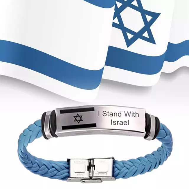 I Stand With Israel Show Support with engraved Bracelet