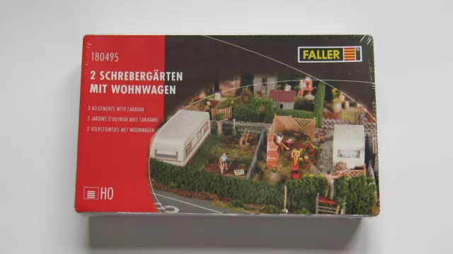 FALLER 2 Allotments with Caravan HO Gauge Kit 180495