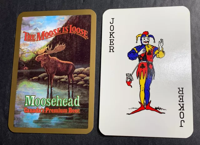 JOKER Only Moosehead  Beer Single Playing Swap Card