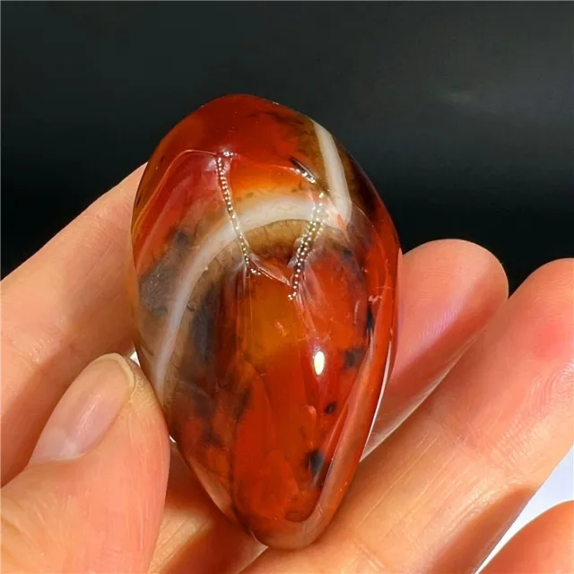 1 pc Natural wrapped silk agate polished crystal quartz ornaments healing 62g